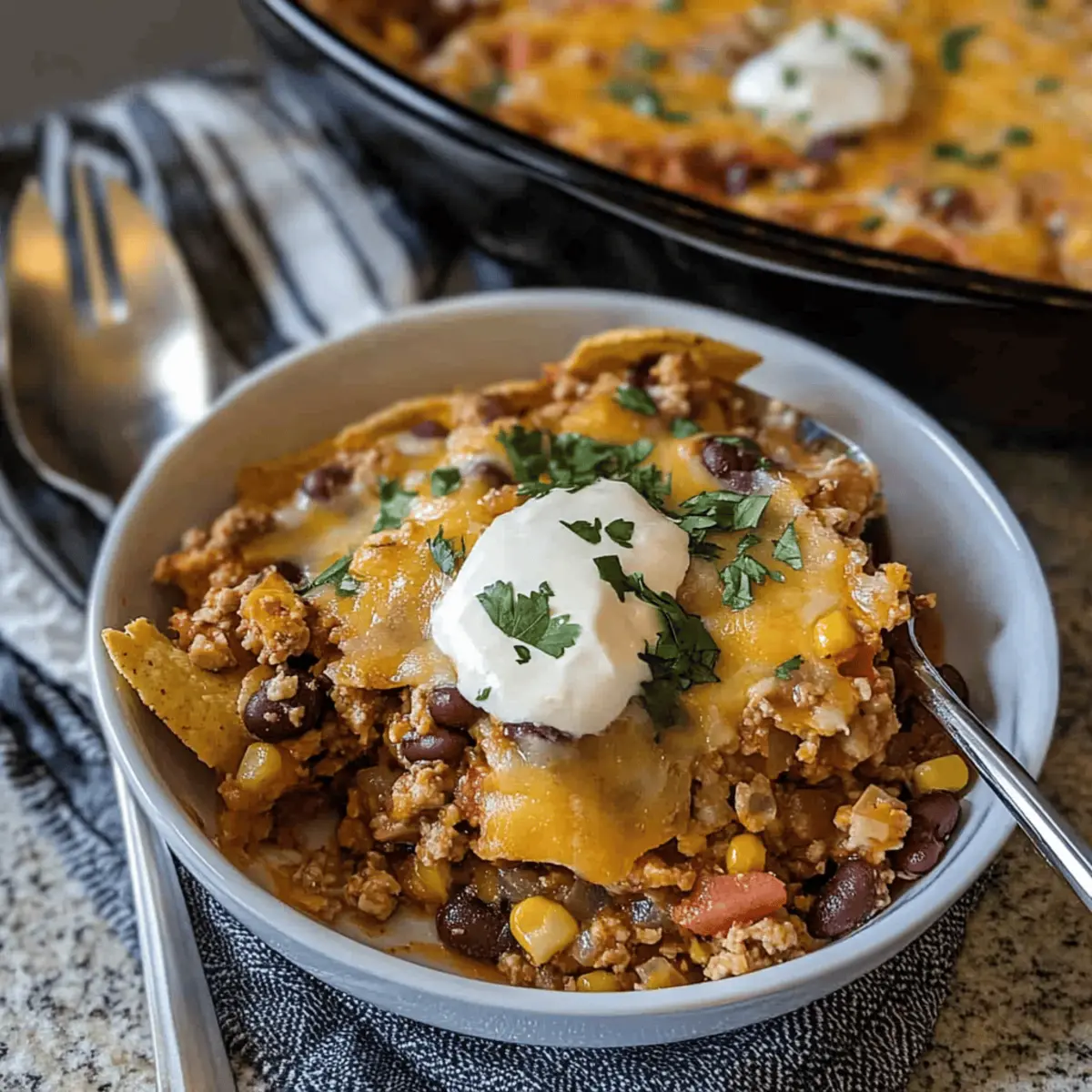 Savory Ground Chicken Taco Casserole You’ll Crave!
