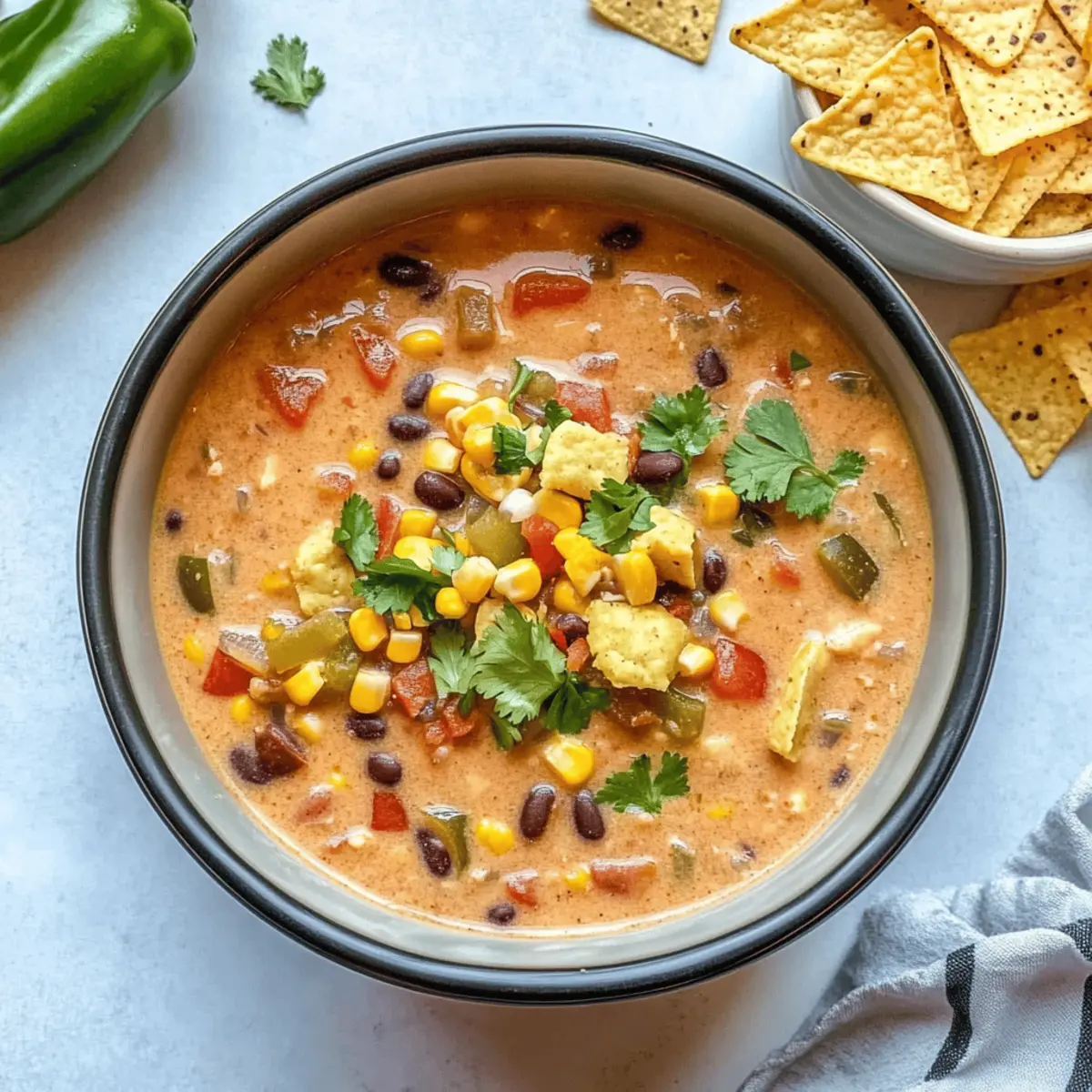 Cozy Up with Crockpot Vegetarian Tortilla Soup Delight