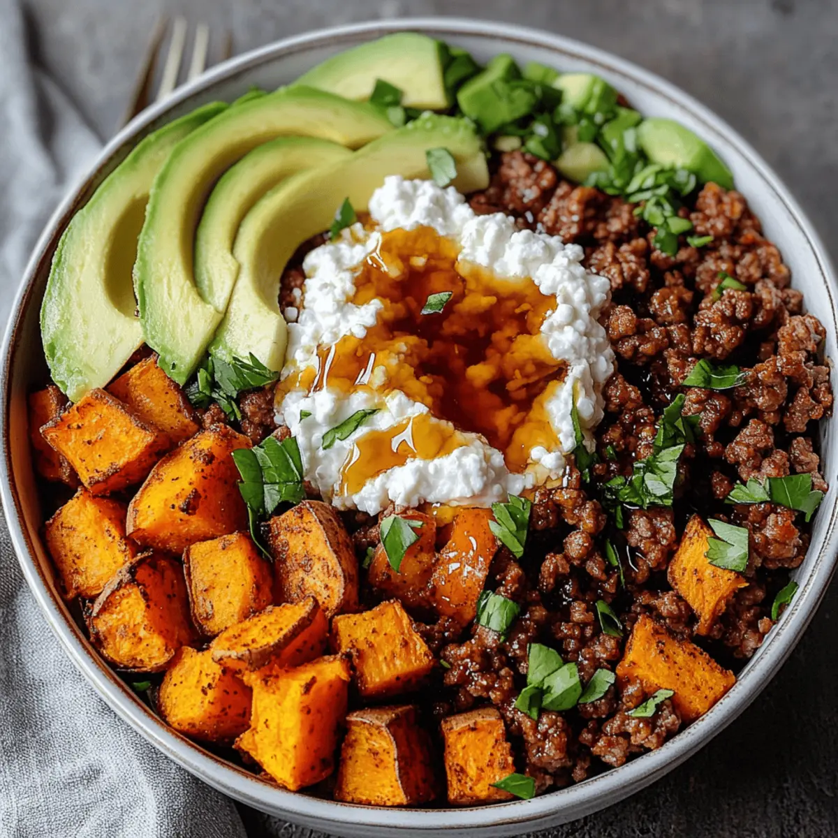 Savory Power Bowl with Hot Honey Drizzle for Vibrant Meals
