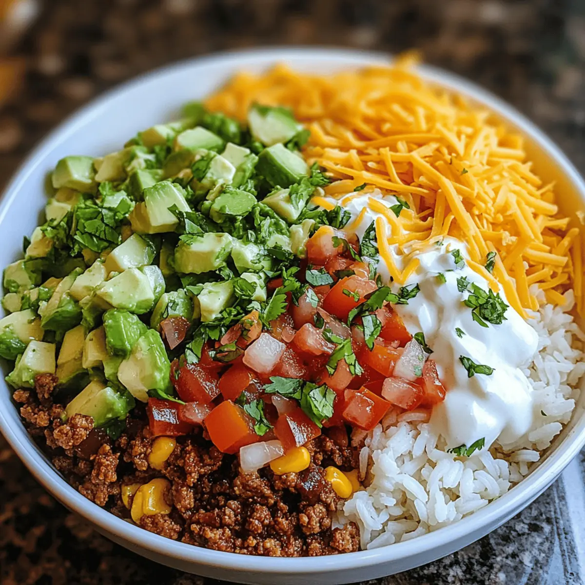 Delicious Taco Rice Bowl: Your Customizable Dinner Adventure
