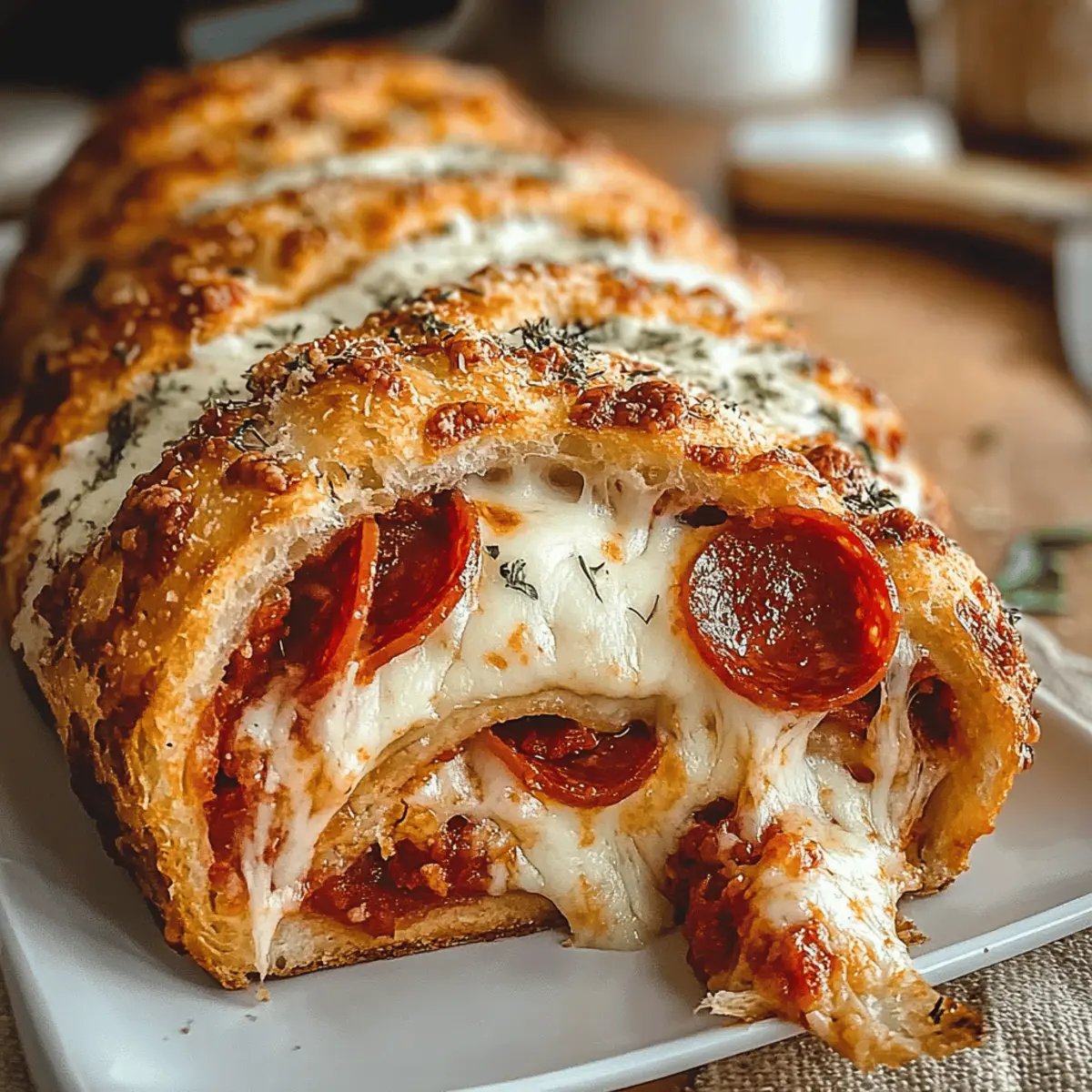 Deliciously Cheesy Pepperoni Bread: Irresistible Snack Bliss