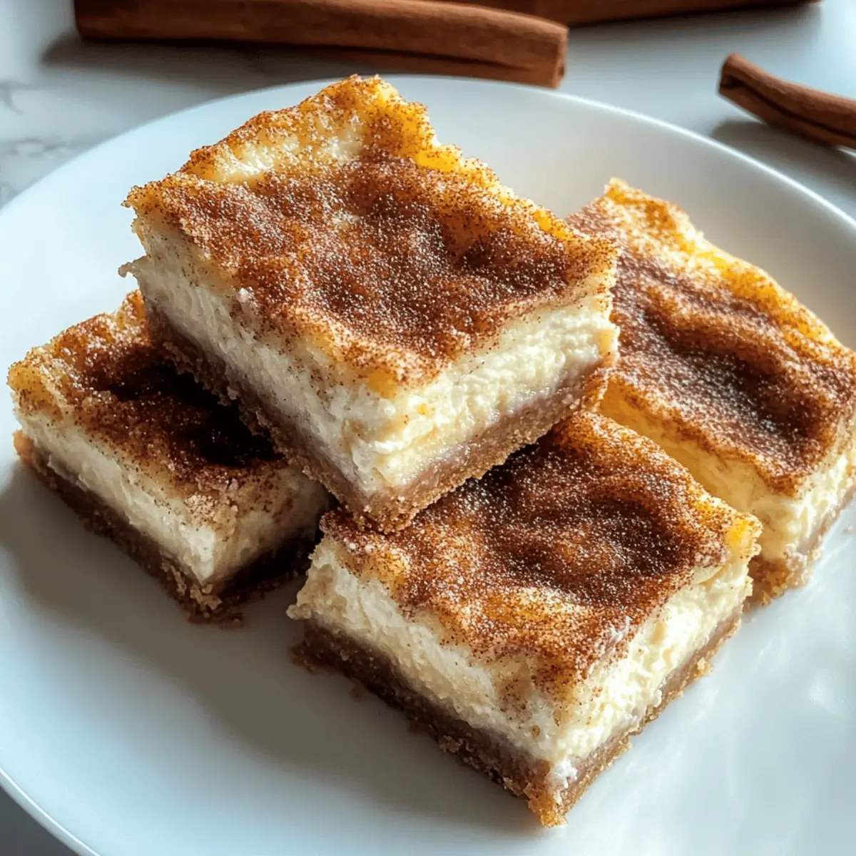 Cinnamon Churro Cheesecake Bars You'll Crave Again and Again