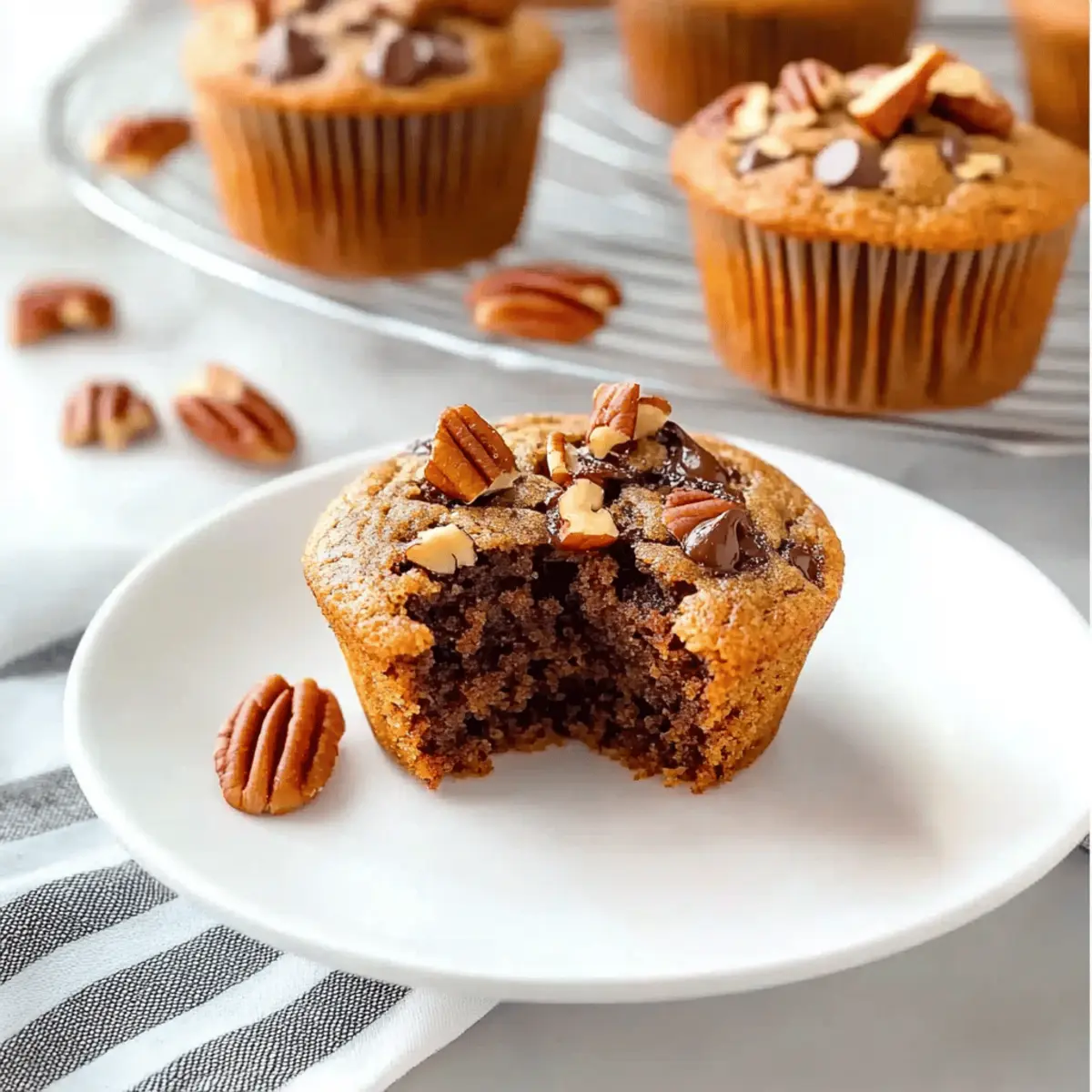 Chocolate Pecan Pie Muffins That Feel Like a Warm Hug