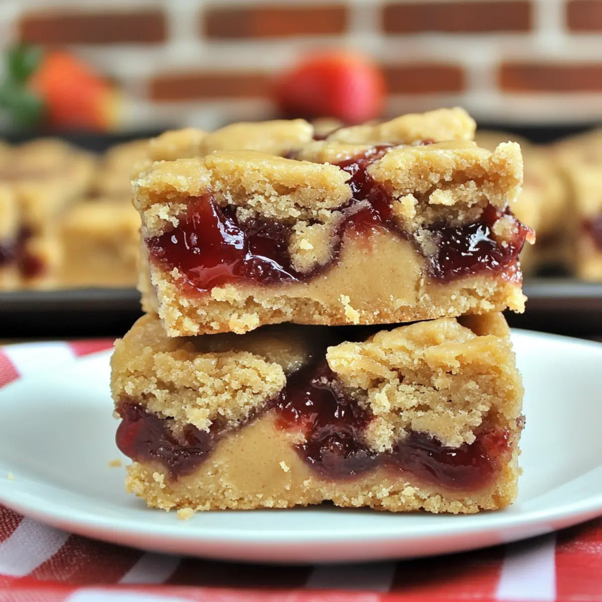 Peanut Butter and Jelly Bars: A Chewy Nostalgic Treat