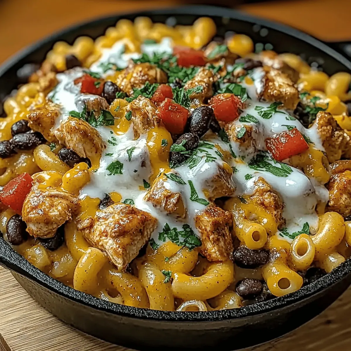 Cozy Up with Autumn Harvest Chili Chicken Mac Skillet