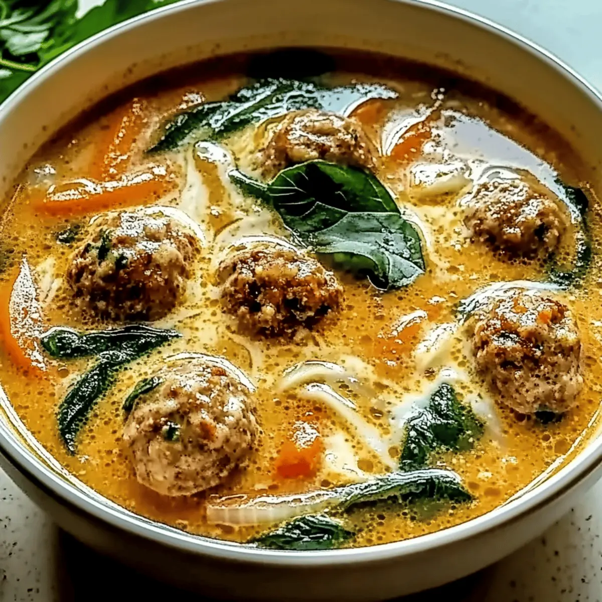 Creamy Italian Meatball Soup: A Cozy Bowl of Comfort