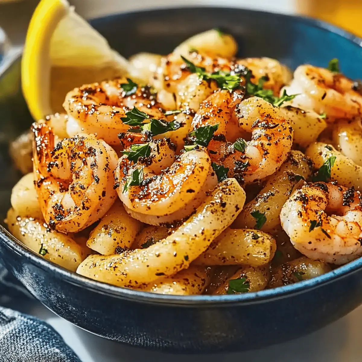 Spicy Blackened Shrimp Cavatappi for a Flavorful Night In