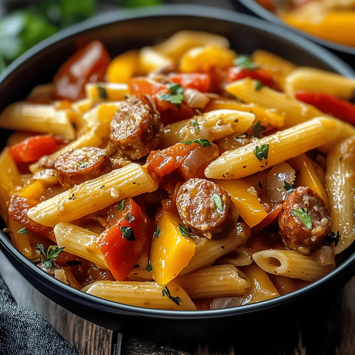 Sweet Pepper & Sausage Pasta: A Creamy Weeknight Delight