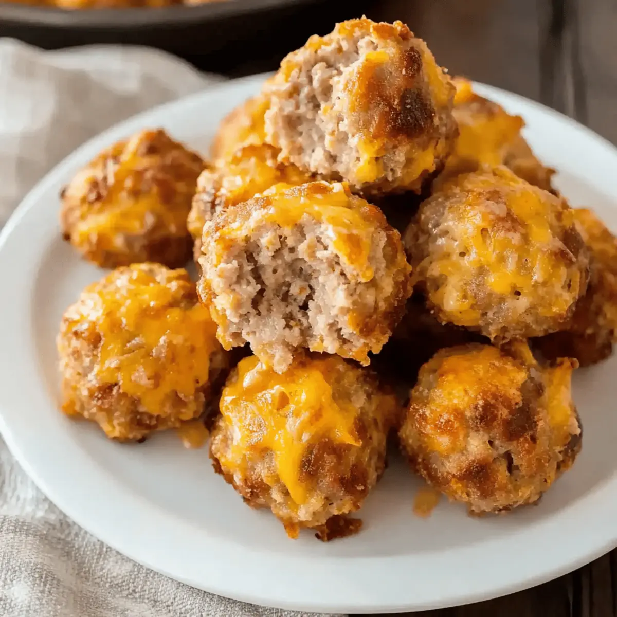 Savory Baked Sausage Balls Without Bisquick for Easy Snacking