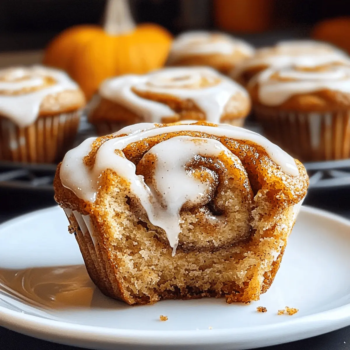 Pumpkin Cinnamon Roll Muffins for a Cozy Fall Morning