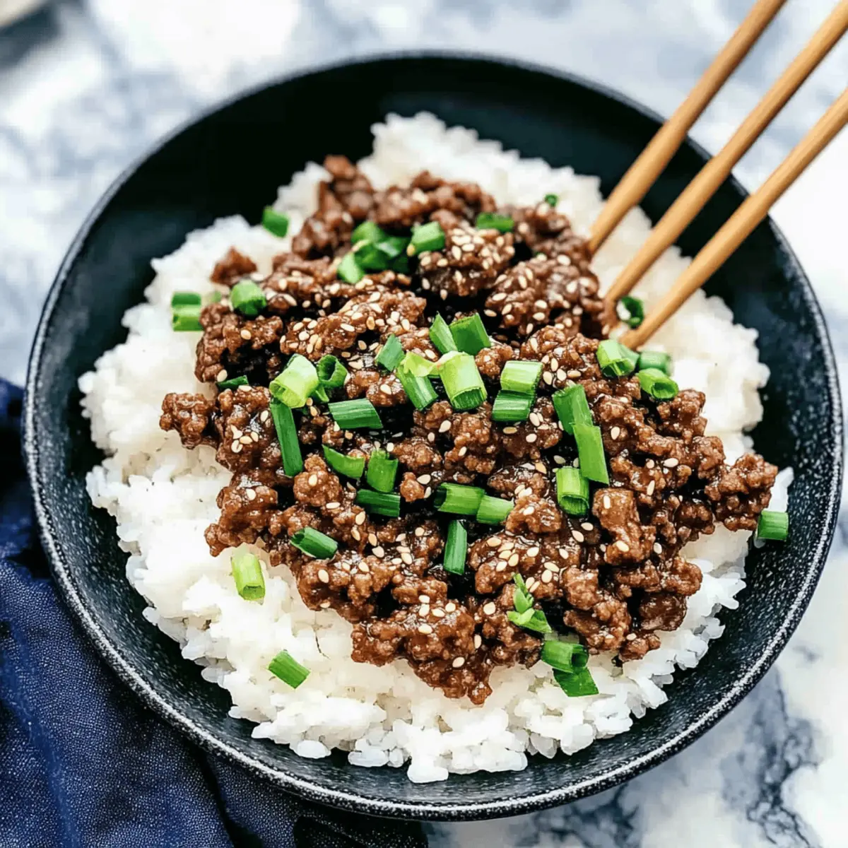 Korean Ground Beef and Rice Bowls: Quick, Flavorful Comfort