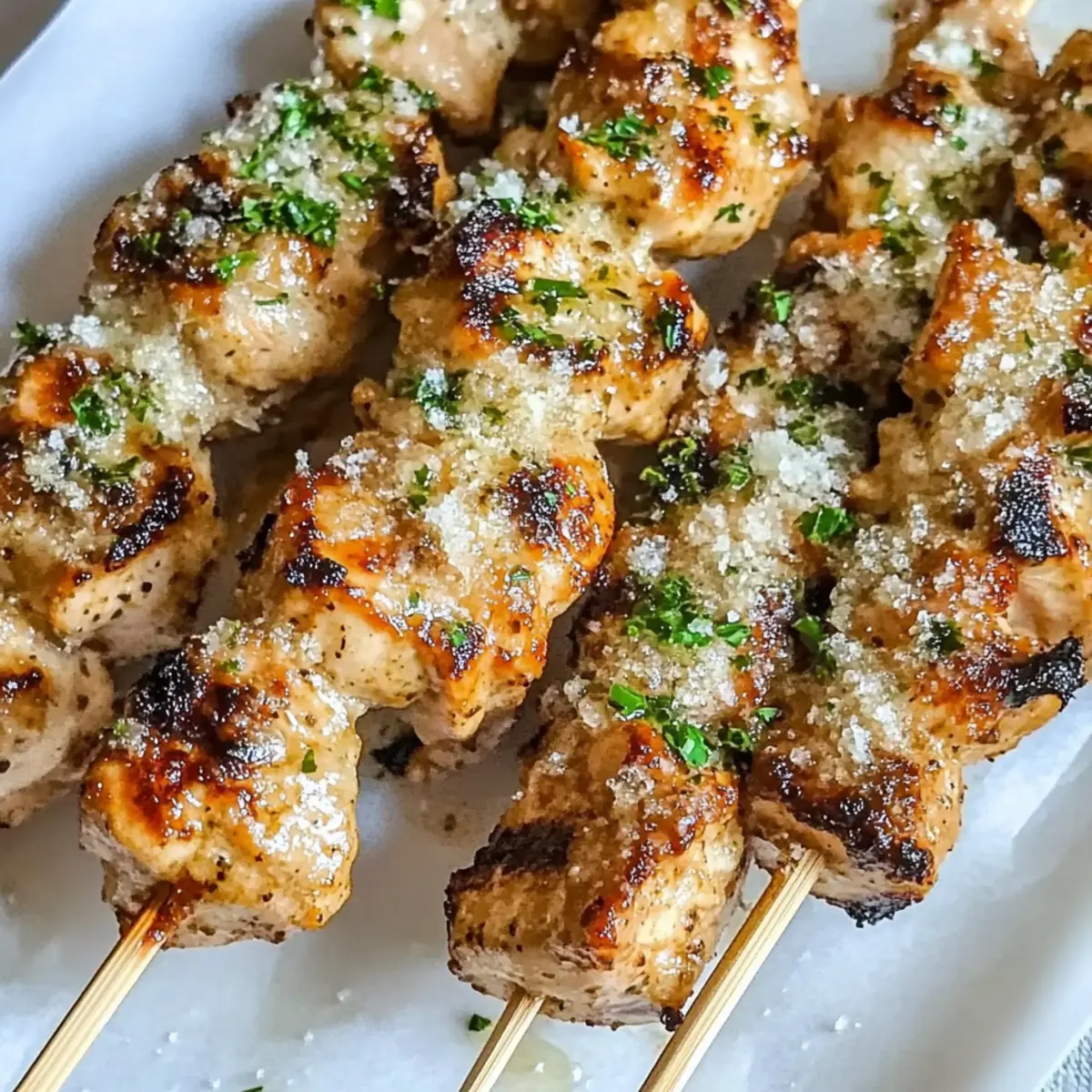 Ranch Garlic Parmesan Chicken Skewers for Easy Grilling Bliss