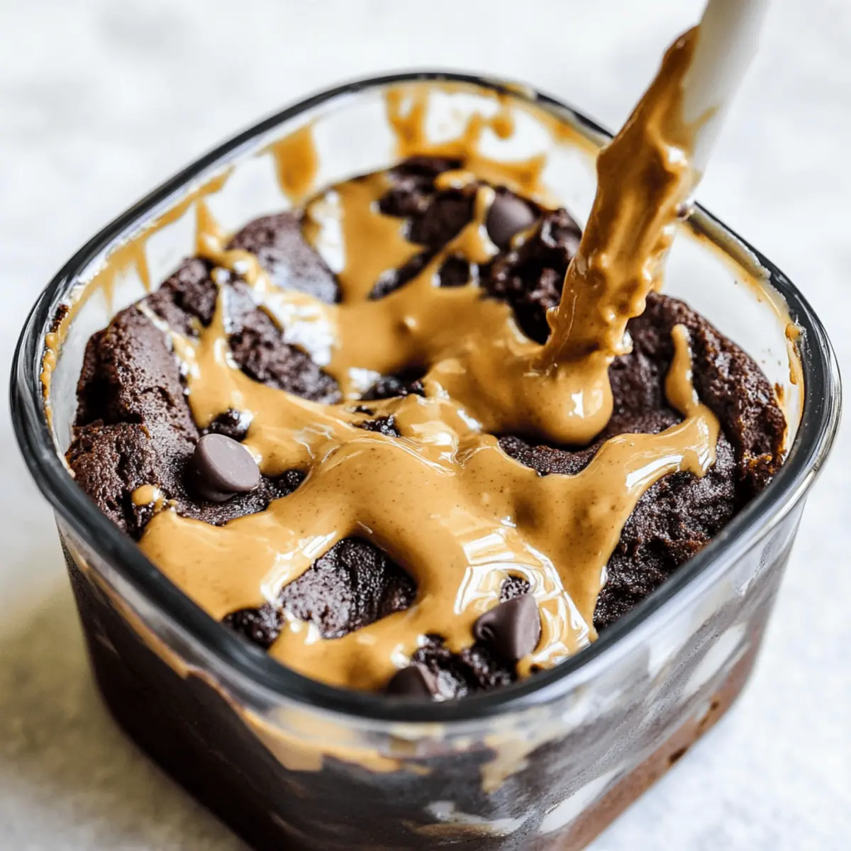 Decadent Chocolate Peanut Butter Mug Cake in 90 Seconds