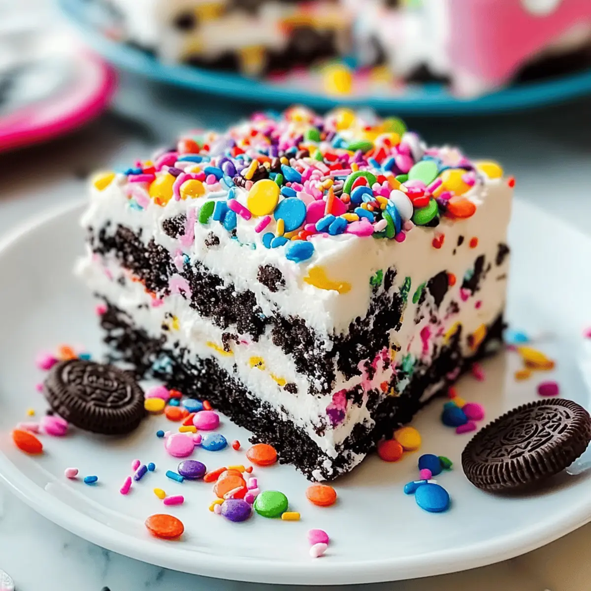 No-Bake Funfetti Oreo Icebox Cake That's a Party in Every Bite