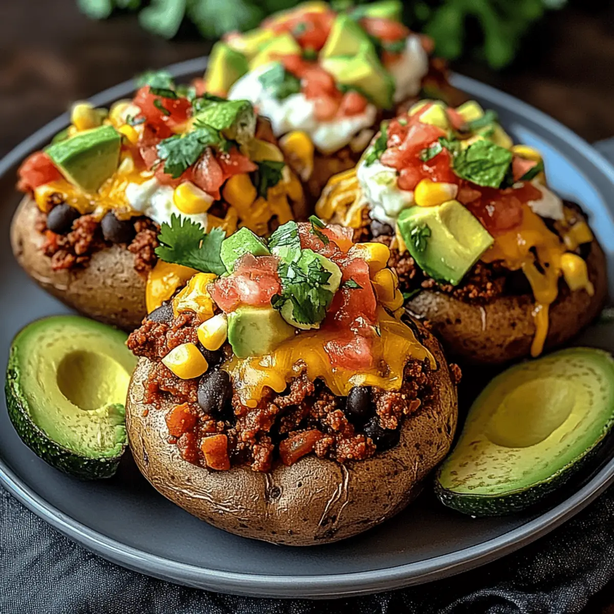 Mexican Spicy Loaded Taco Potatoes for a Cozy Dinner Night