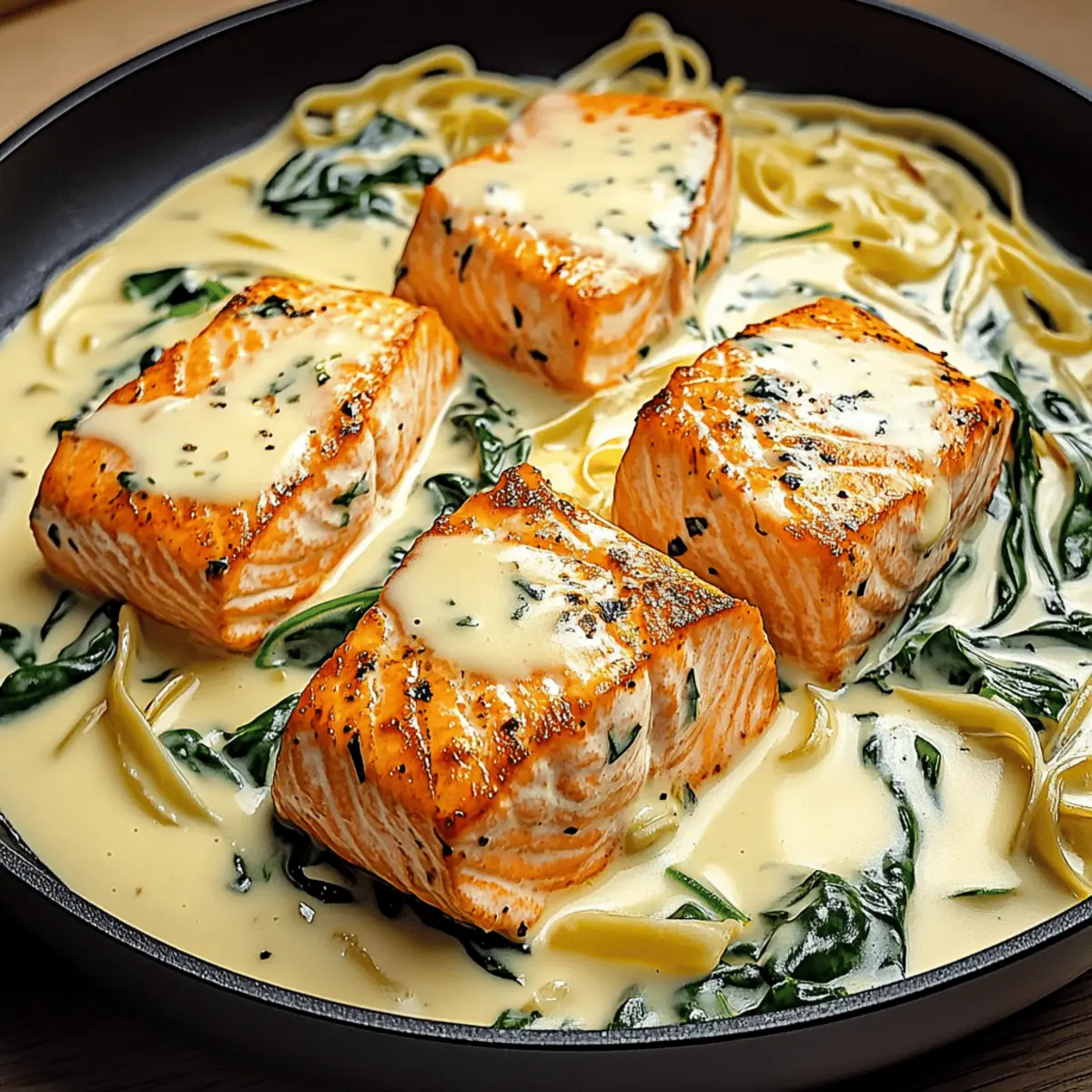 Savor Creamy Salmon Florentine: Dinner in Under 30 Minutes