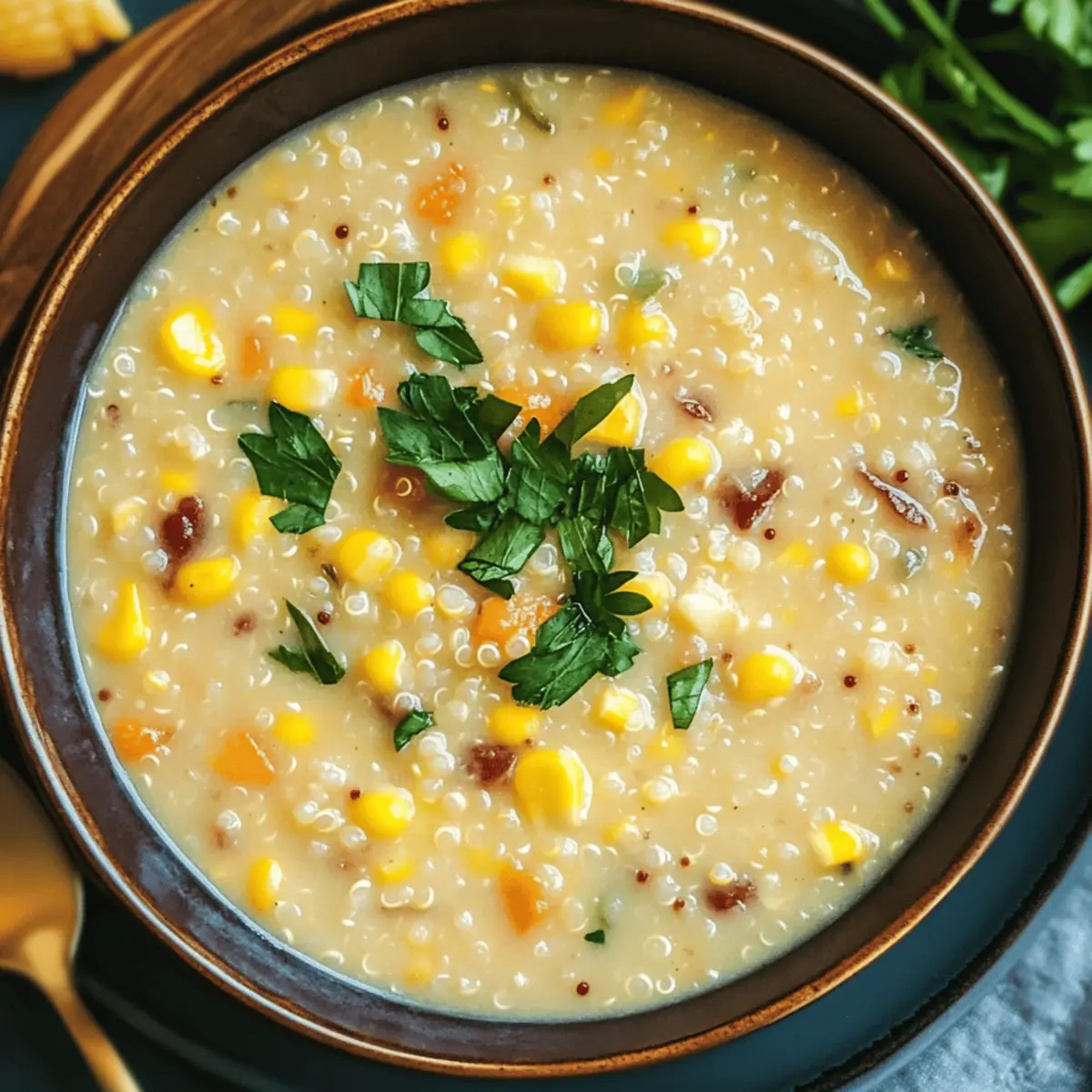 Cozy Up with Quinoa Corn Chowder that's Dairy-Free and Delicious