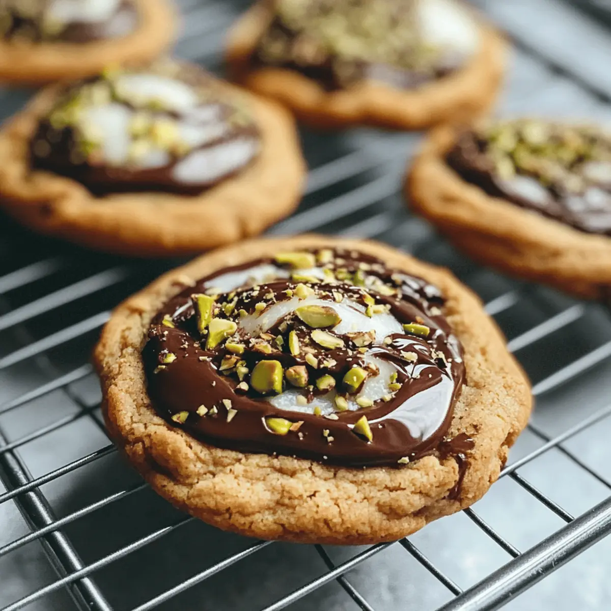 Decadent Dubai Chocolate Chip Cookies with a Nutty Twist