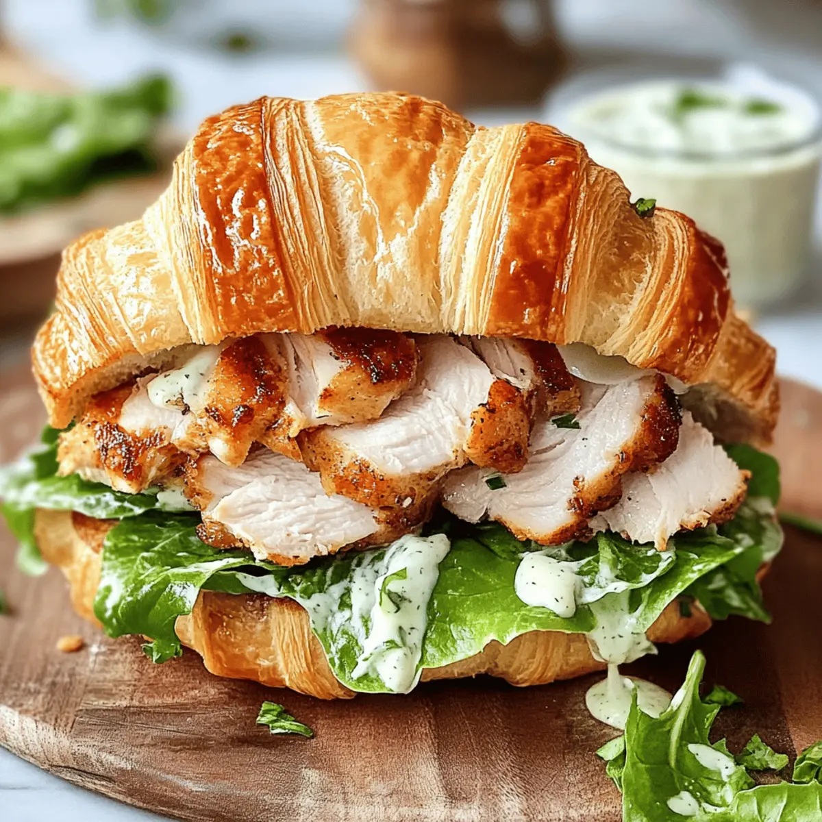 Chicken Caesar Croissant Sandwich ppkmuk