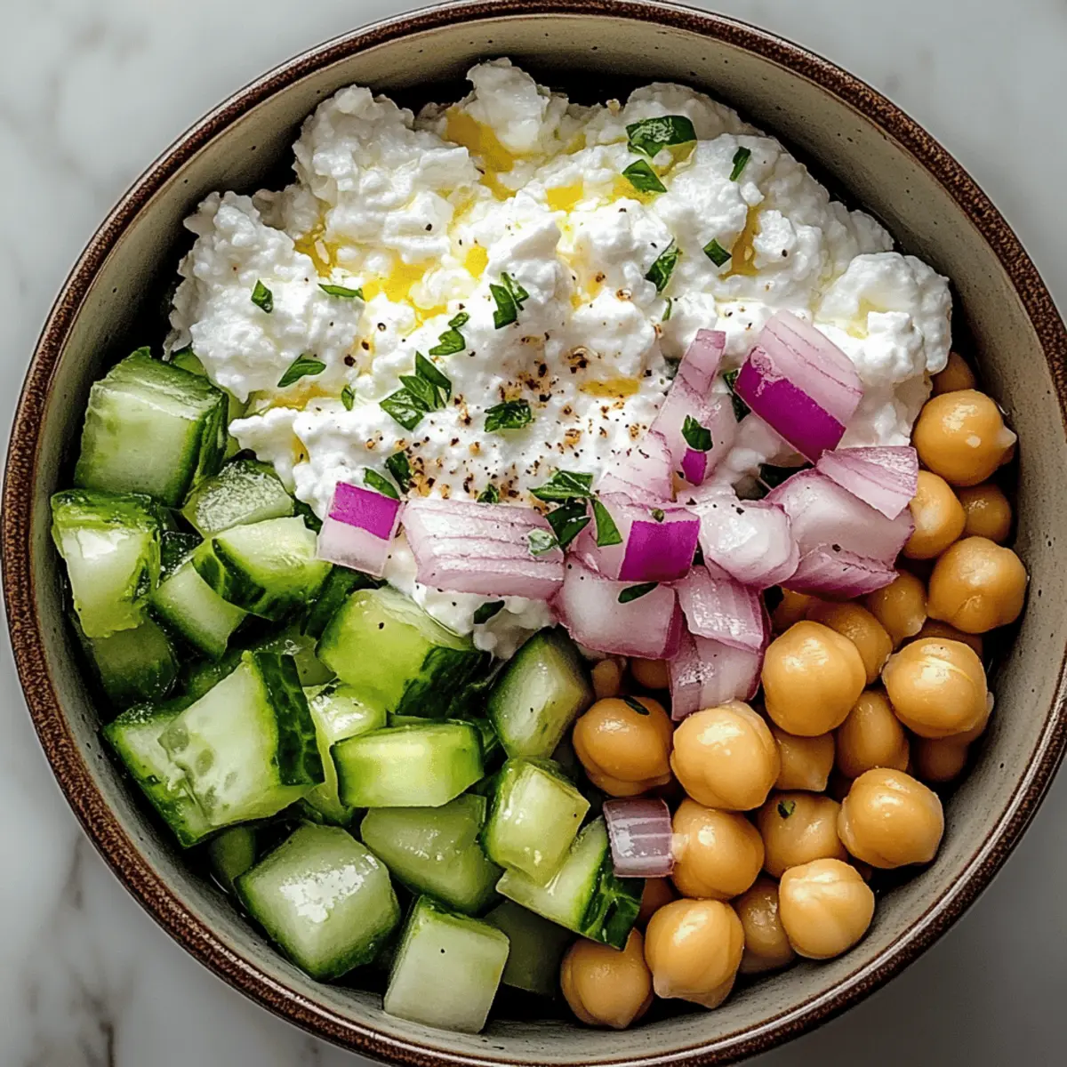 Cottage Cheese and Chickpea Salad alcgss