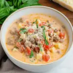 Creamy Parmesan Italian Sausage Soup