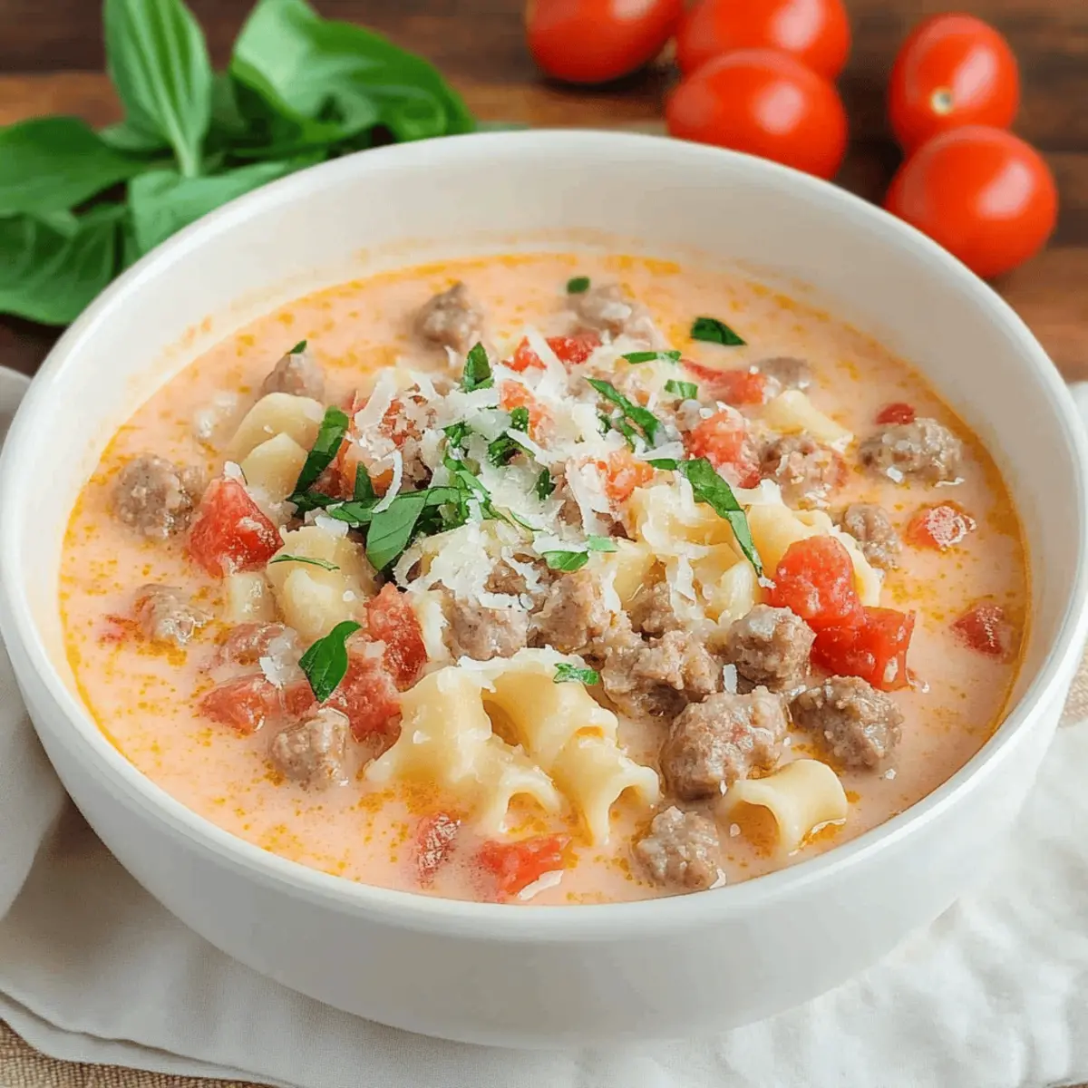 Creamy Parmesan Italian Sausage Soup k4c4jy
