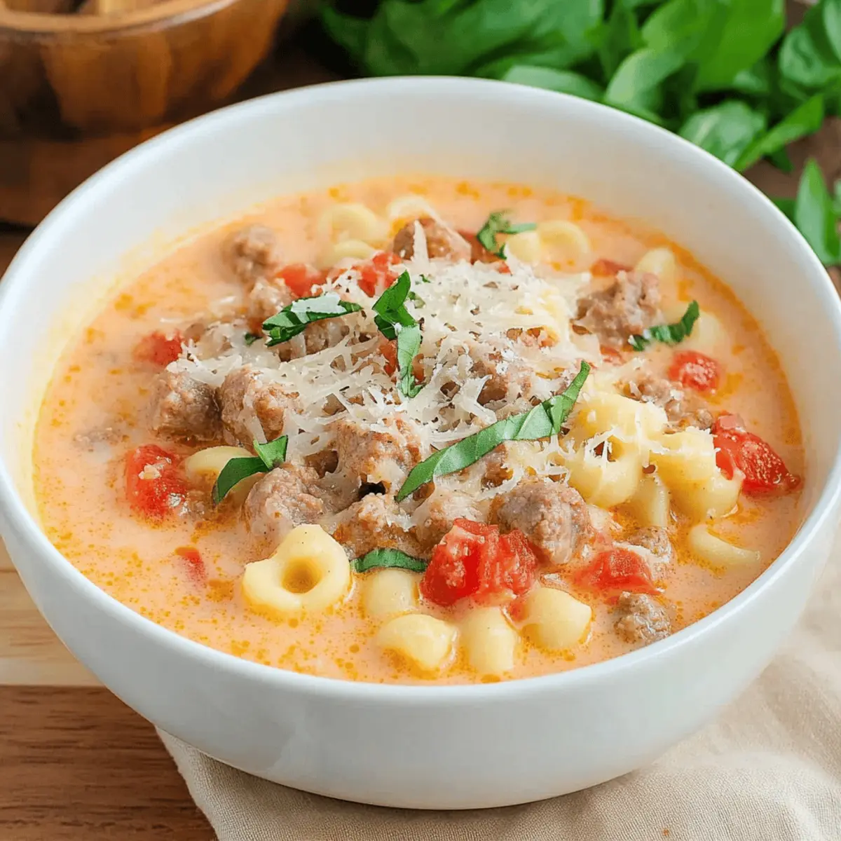 Creamy Parmesan Italian Sausage Soup qrn7mb