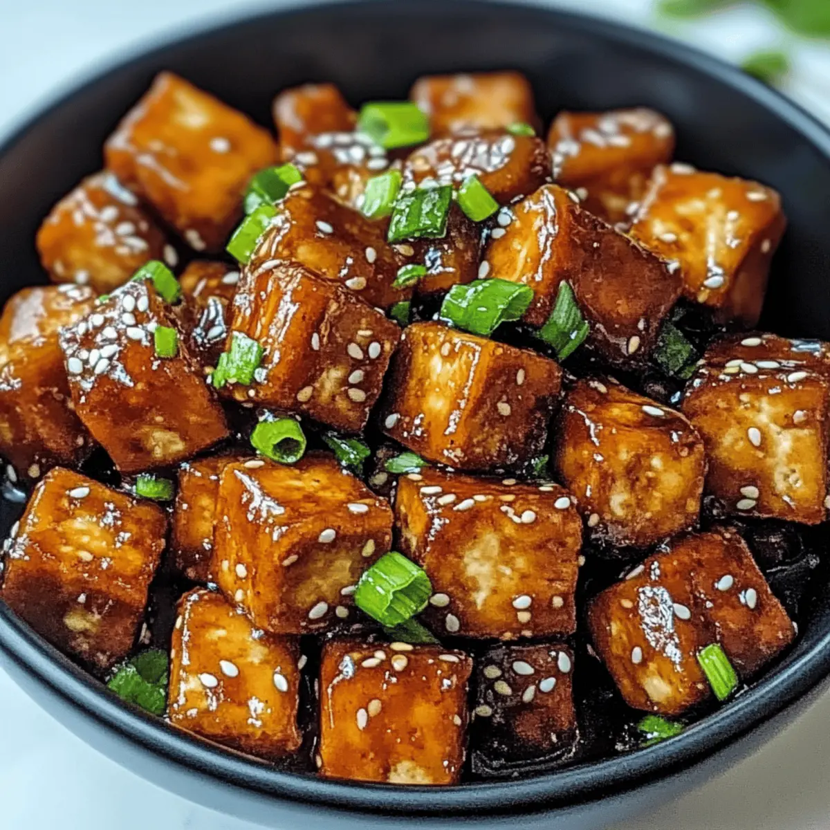 Crispy Honey Garlic Tofu halbme