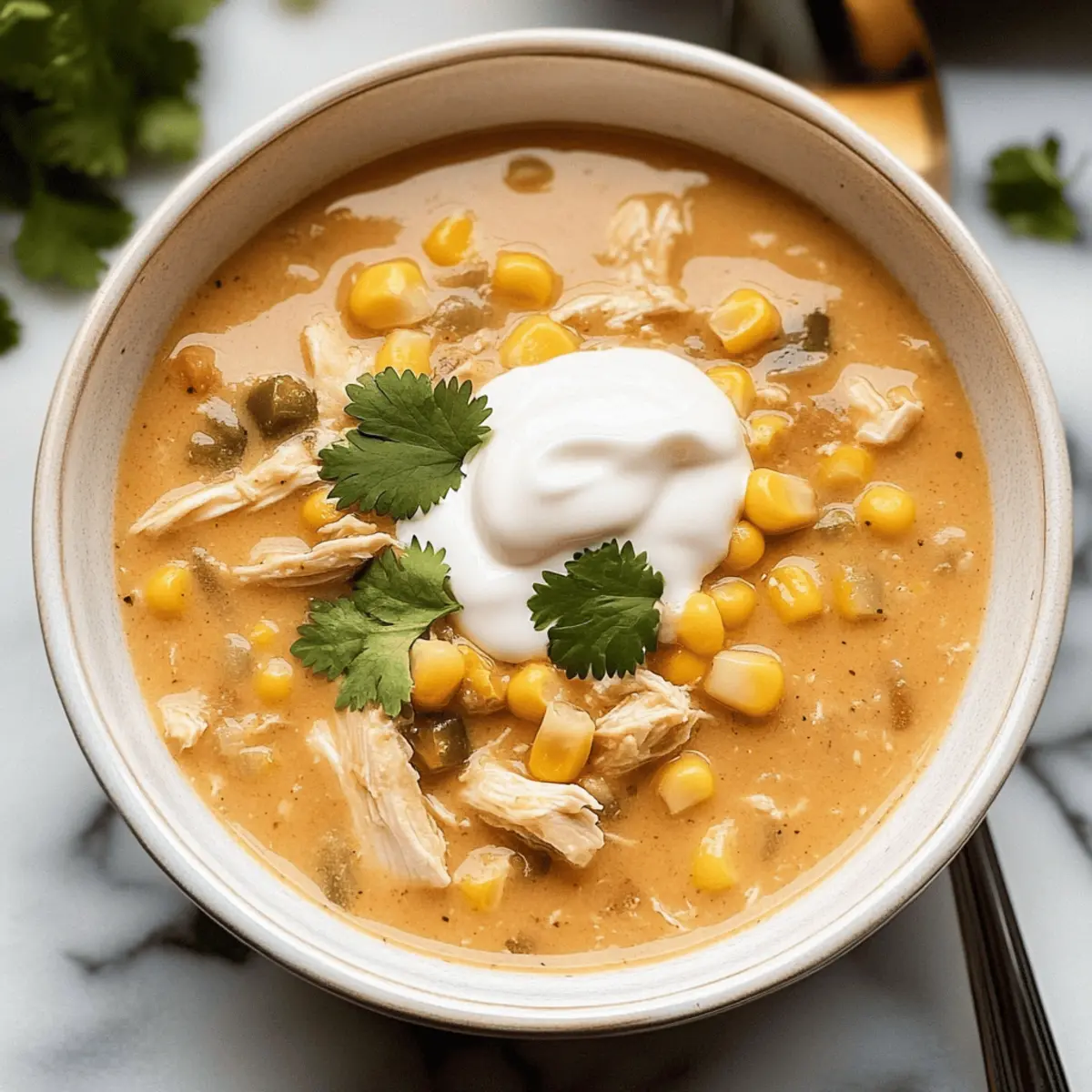 Crockpot Sweet Corn Pepper Jack White Chicken Chili tdoamo