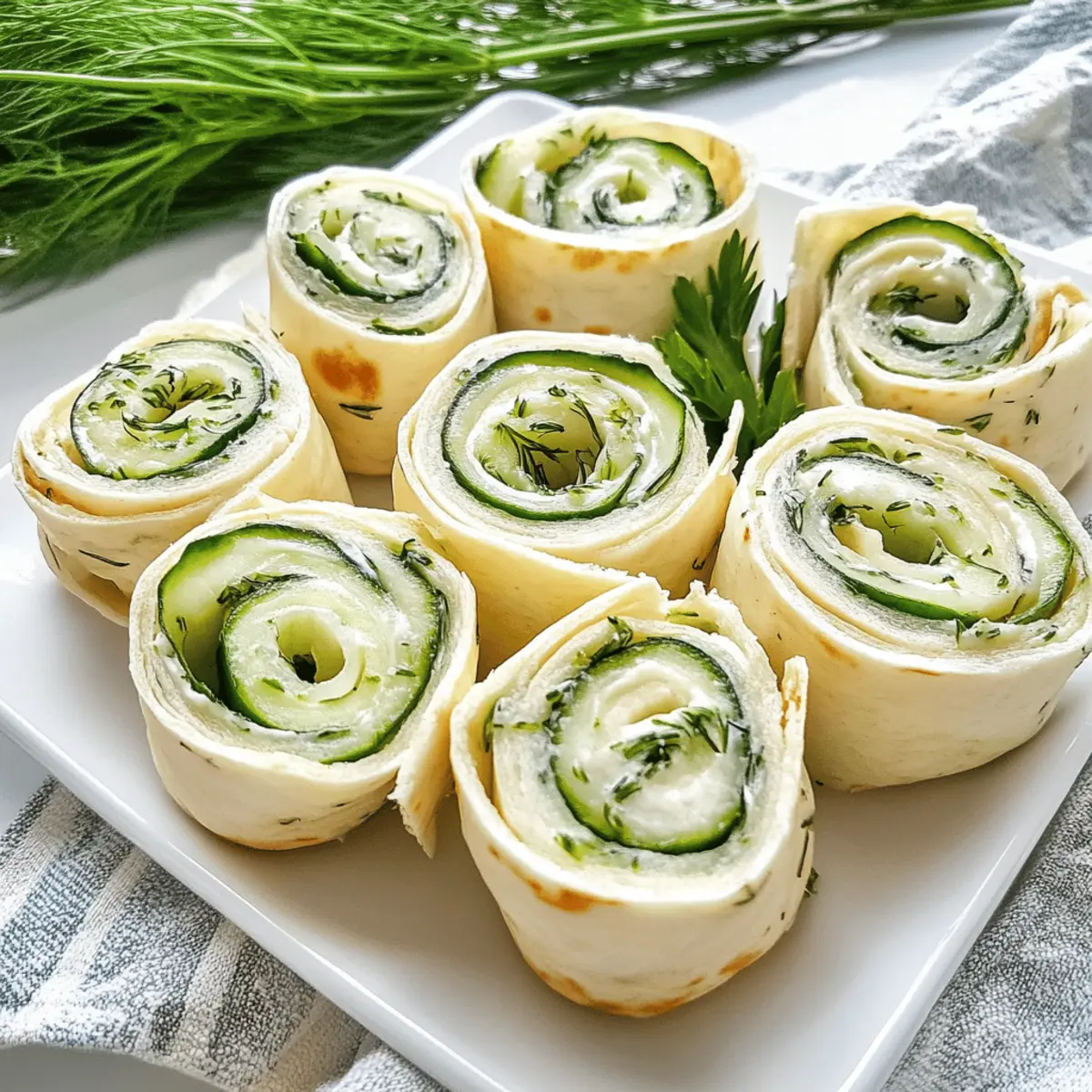 Refreshing Cucumber Dill Pinwheels for Easy Entertaining