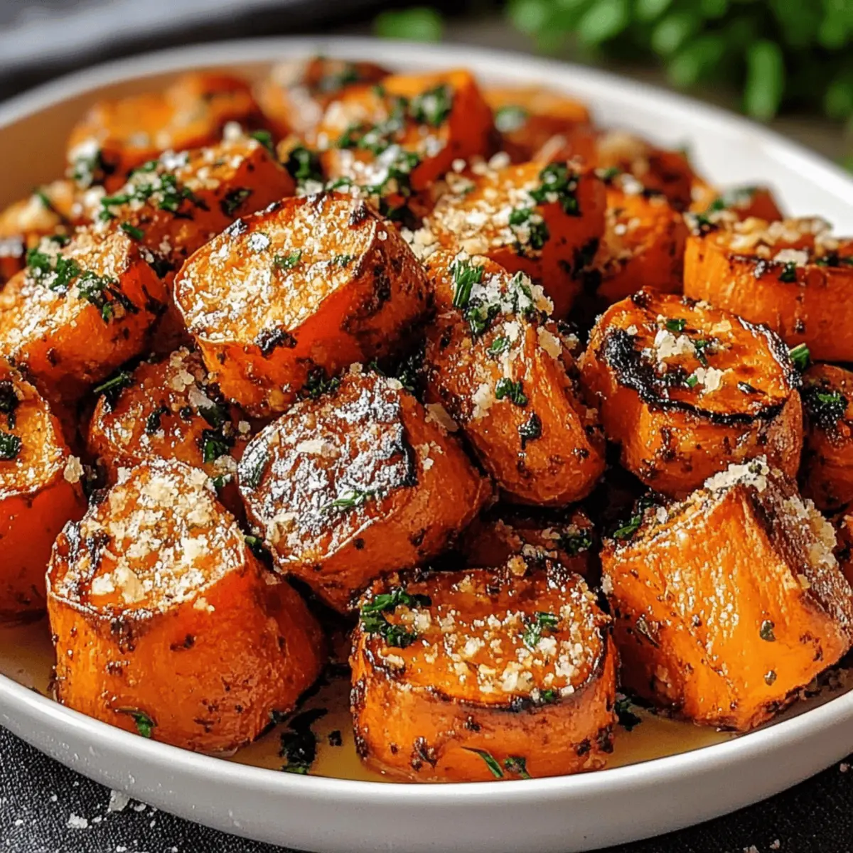Garlic Parmesan Roasted Sweet Potatoes That Wow Every Bite
