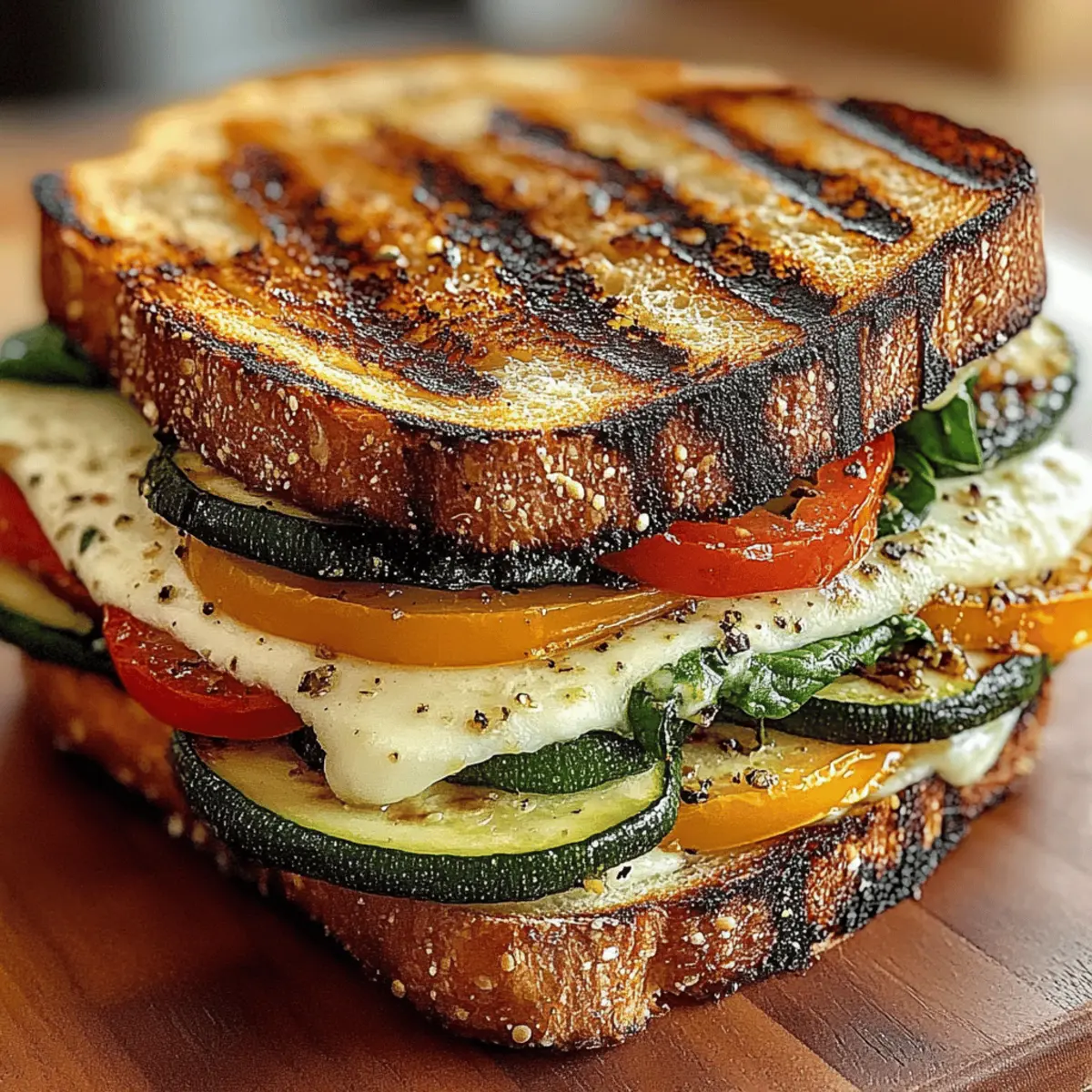 Grilled Veggie & Mozzarella Sandwiches: Delight in Every Bite!