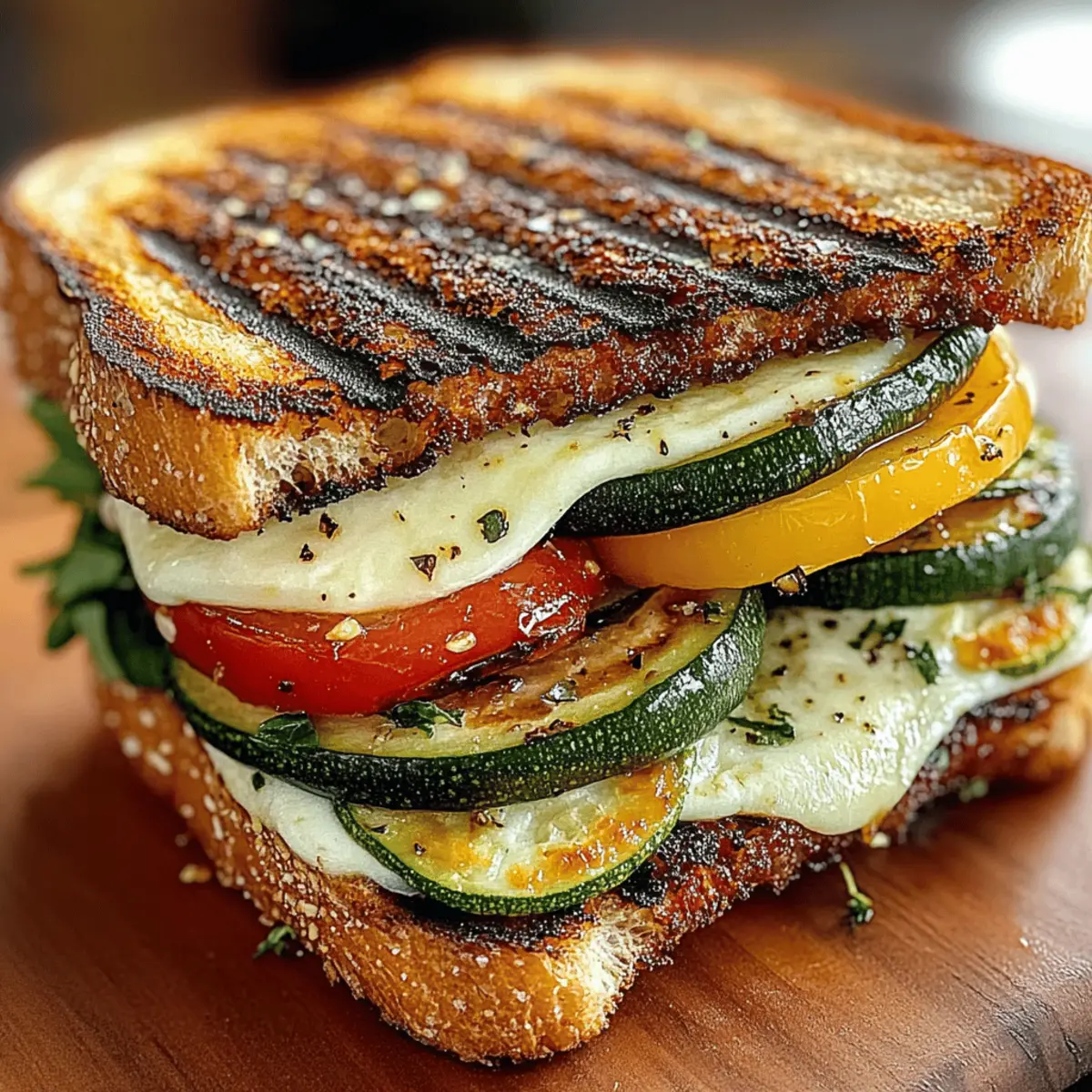 Grilled Veggie Mozzarella Sandwiches rmhmjf