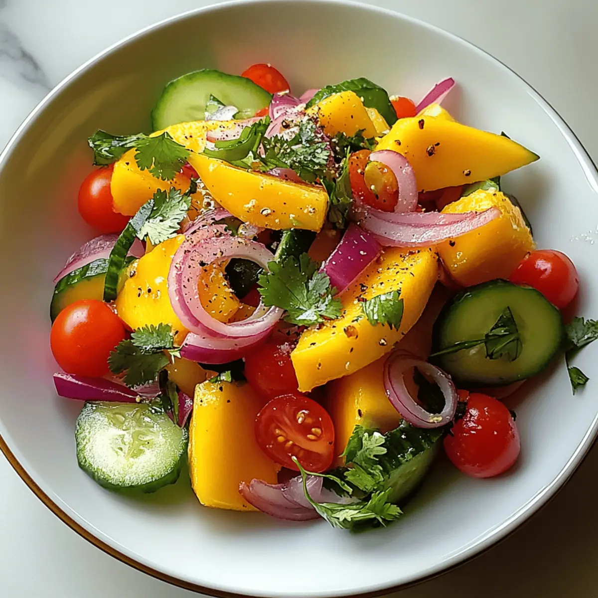 Mango Salad Recipe with Lime Dressing for a Refreshing Bite
