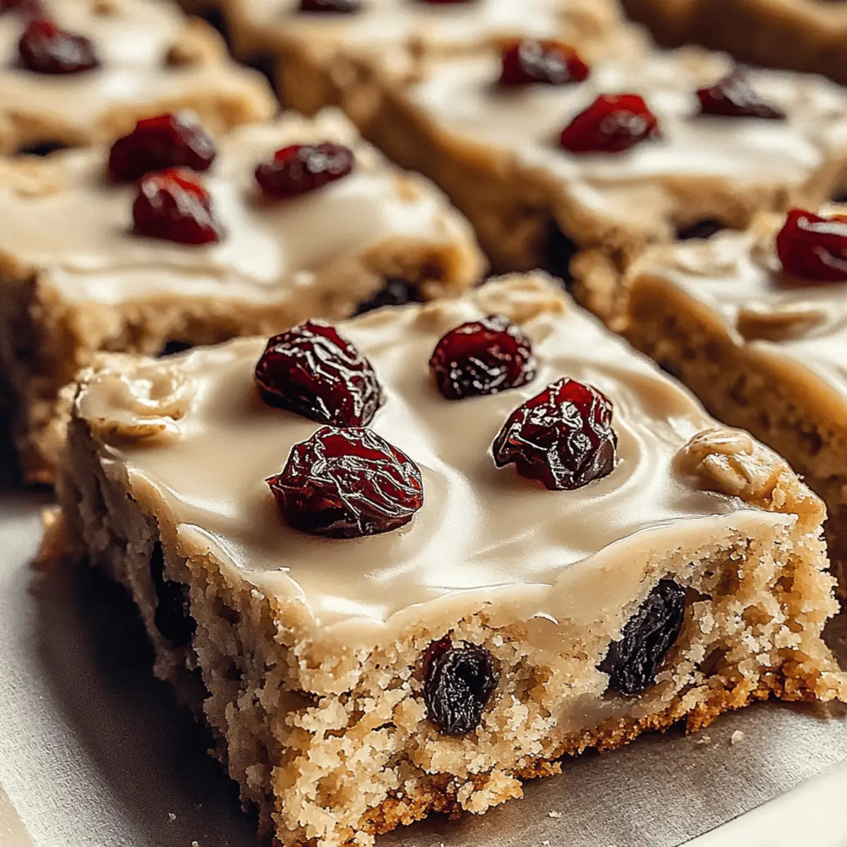 Oatmeal Raisin Cookie Bars cjquze
