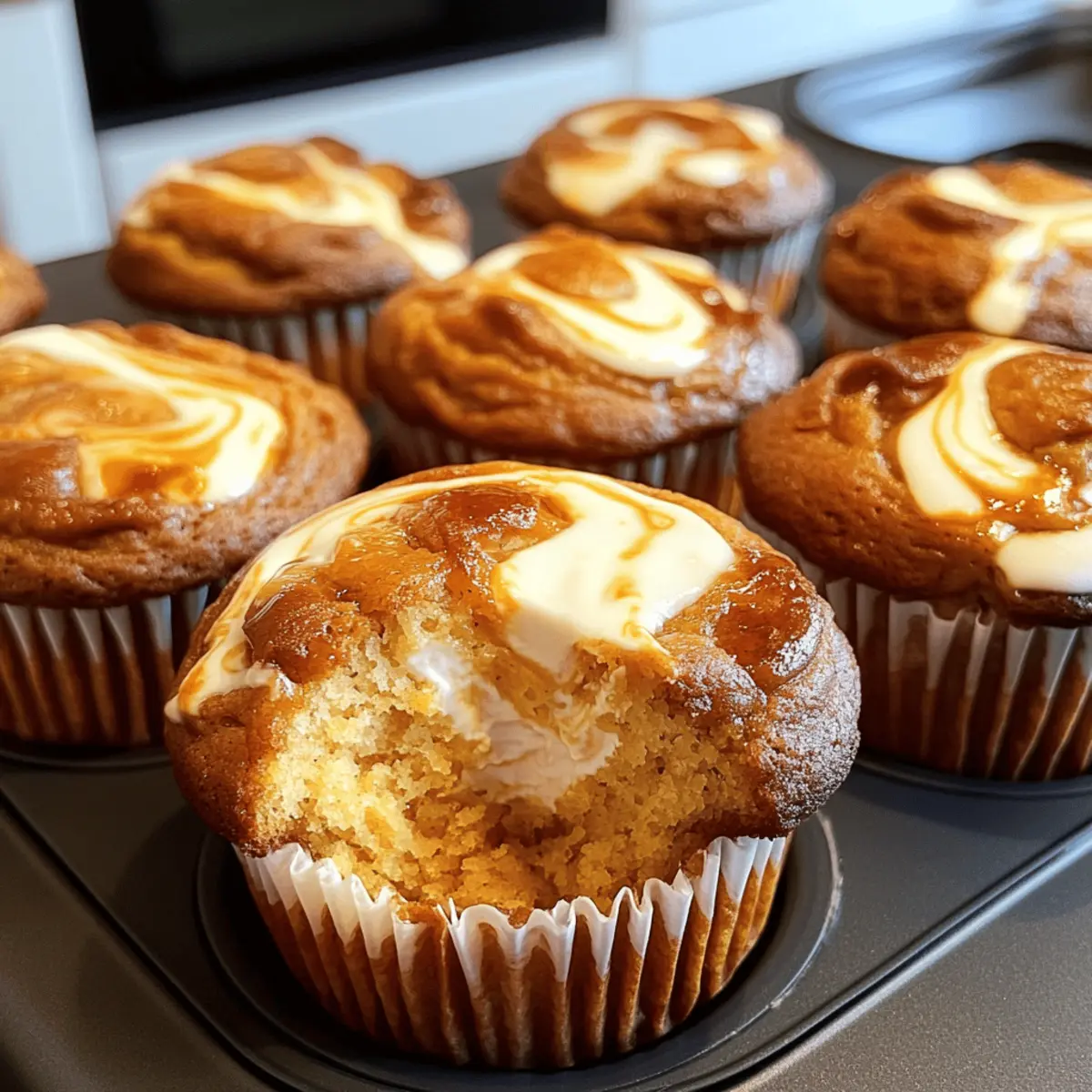 PUMPKIN CREAM CHEESE SWIRL MUFFINS mp3tsd