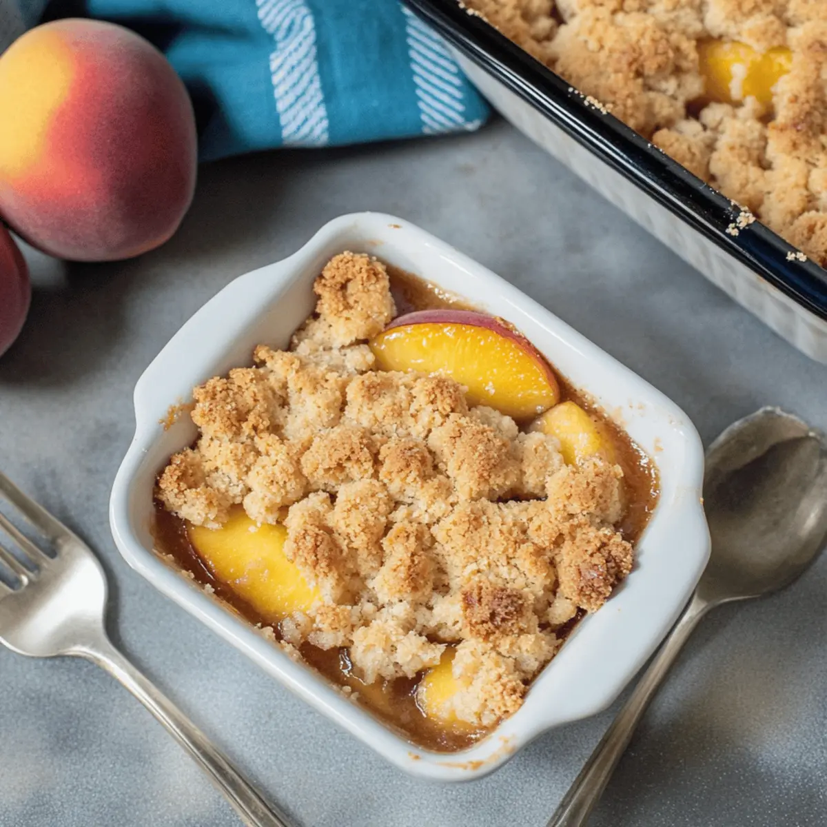 Peach Cobbler for Two ggdi1k