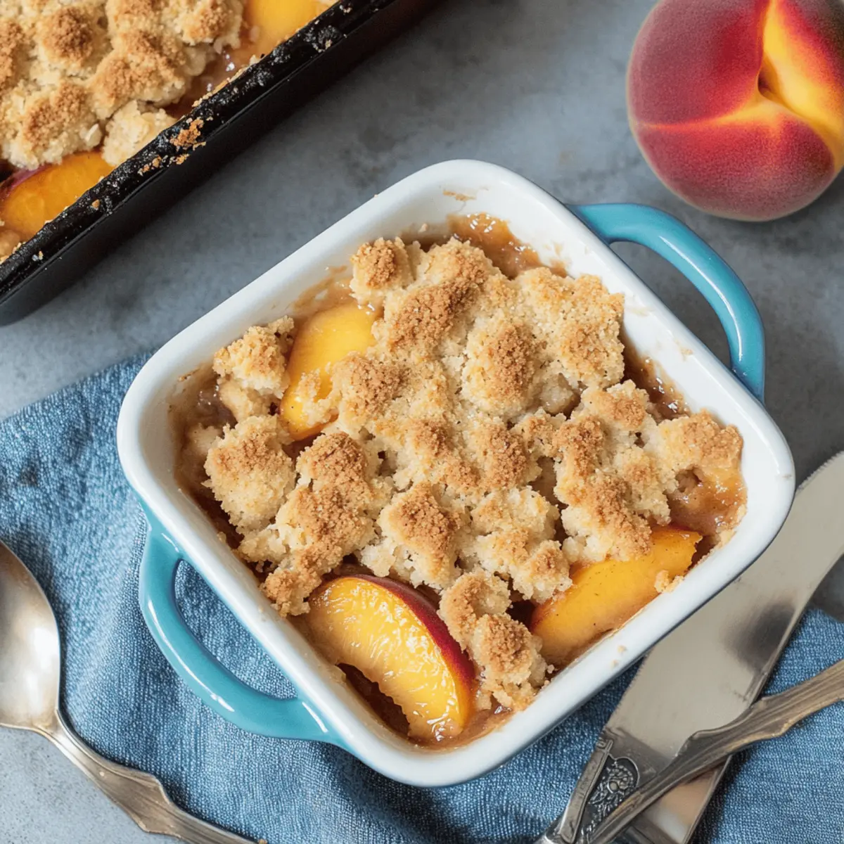 Peach Cobbler for Two pa34el