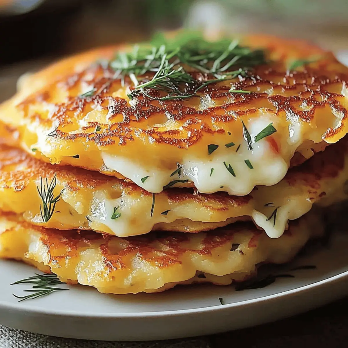 Delicious Potato and Onion Cheese Pancakes for Comfort Food Bliss