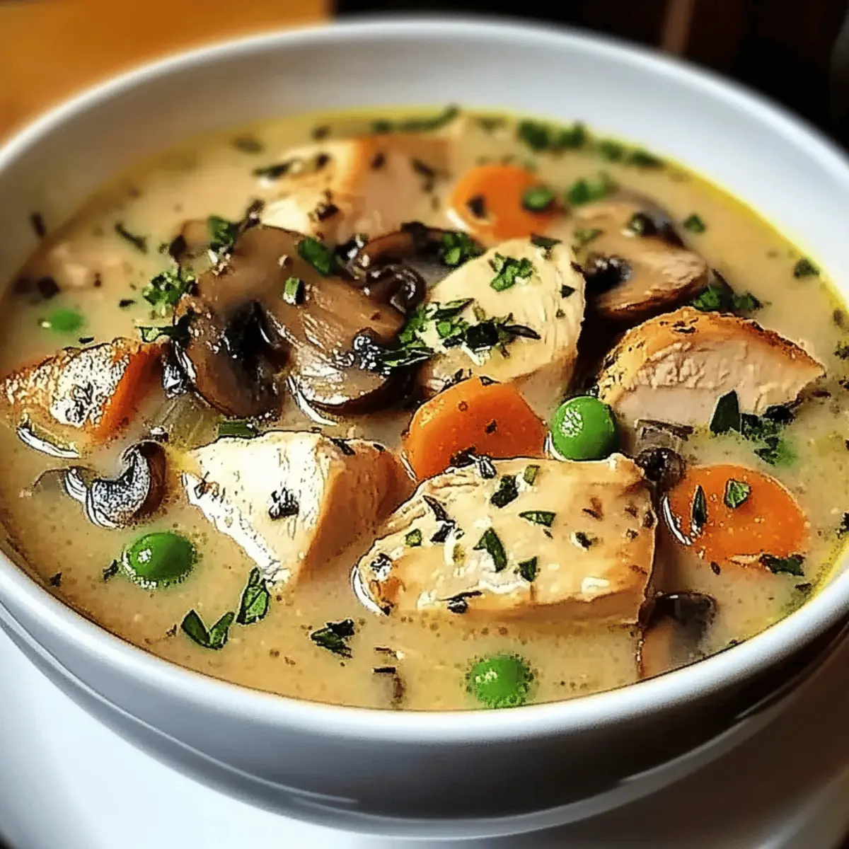Hearty Rotisserie Chicken Mushroom Soup for Cozy Nights