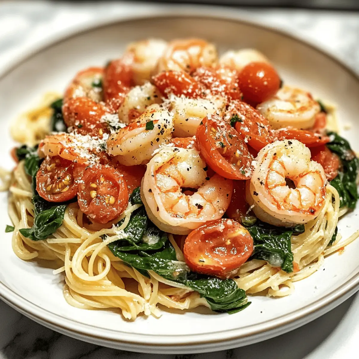 Tomato Spinach Shrimp Pasta: A 30-Minute Mediterranean Feast