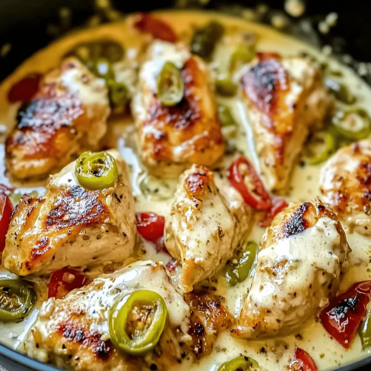 Creamy Pepperoncini Chicken Skillet for a Cozy Weeknight Dinner