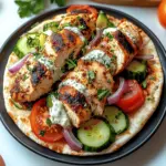 Greek Chicken Gyros