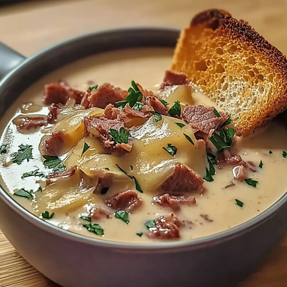 Creamy Reuben Soup: A Cozy Bowl of Comforting Flavor