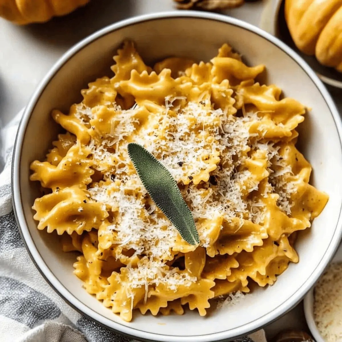 Creamy Pumpkin Pasta with Sage: A Cozy Fall Delight