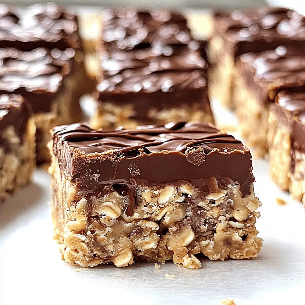 No Bake Chocolate Oatmeal Bars for Quick Sweet Cravings