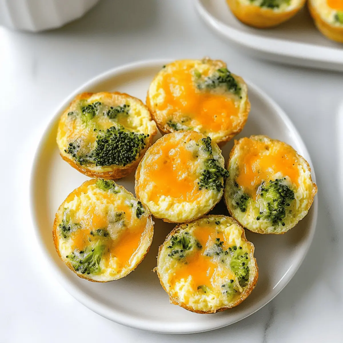 Broccoli Cheddar Baked Egg Bites with Cottage Cheese Delight