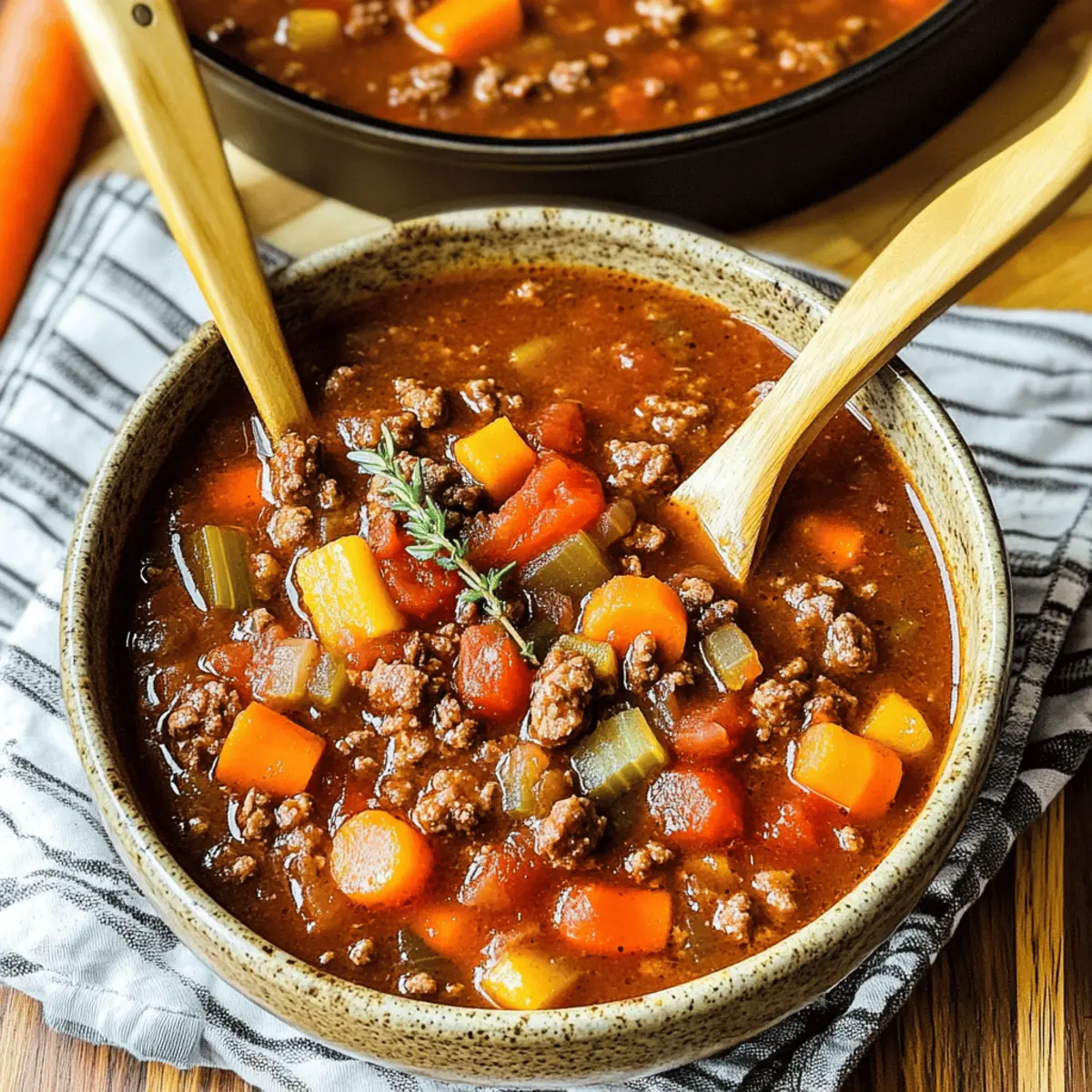 Hearty Hamburger Soup for Cozy Family Dinners