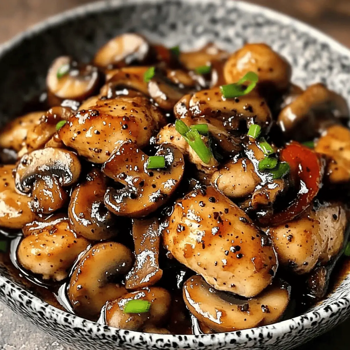 Easy Black Pepper Chicken with Mushrooms in 30 Minutes