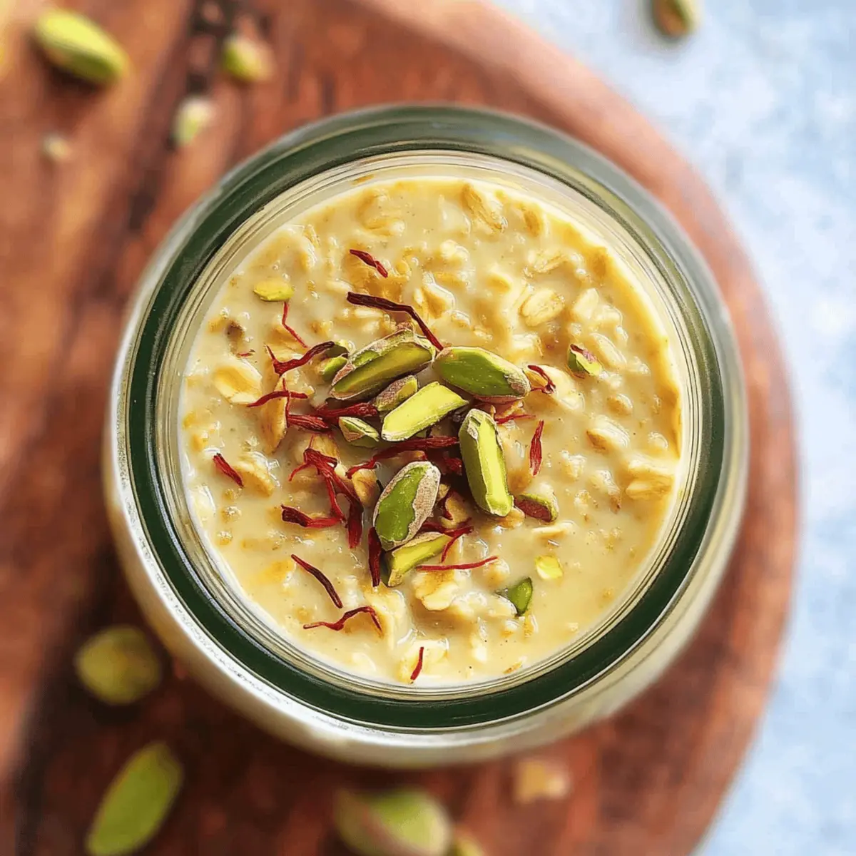 Overnight Oats with Saffron: A Creamy Indian Delight